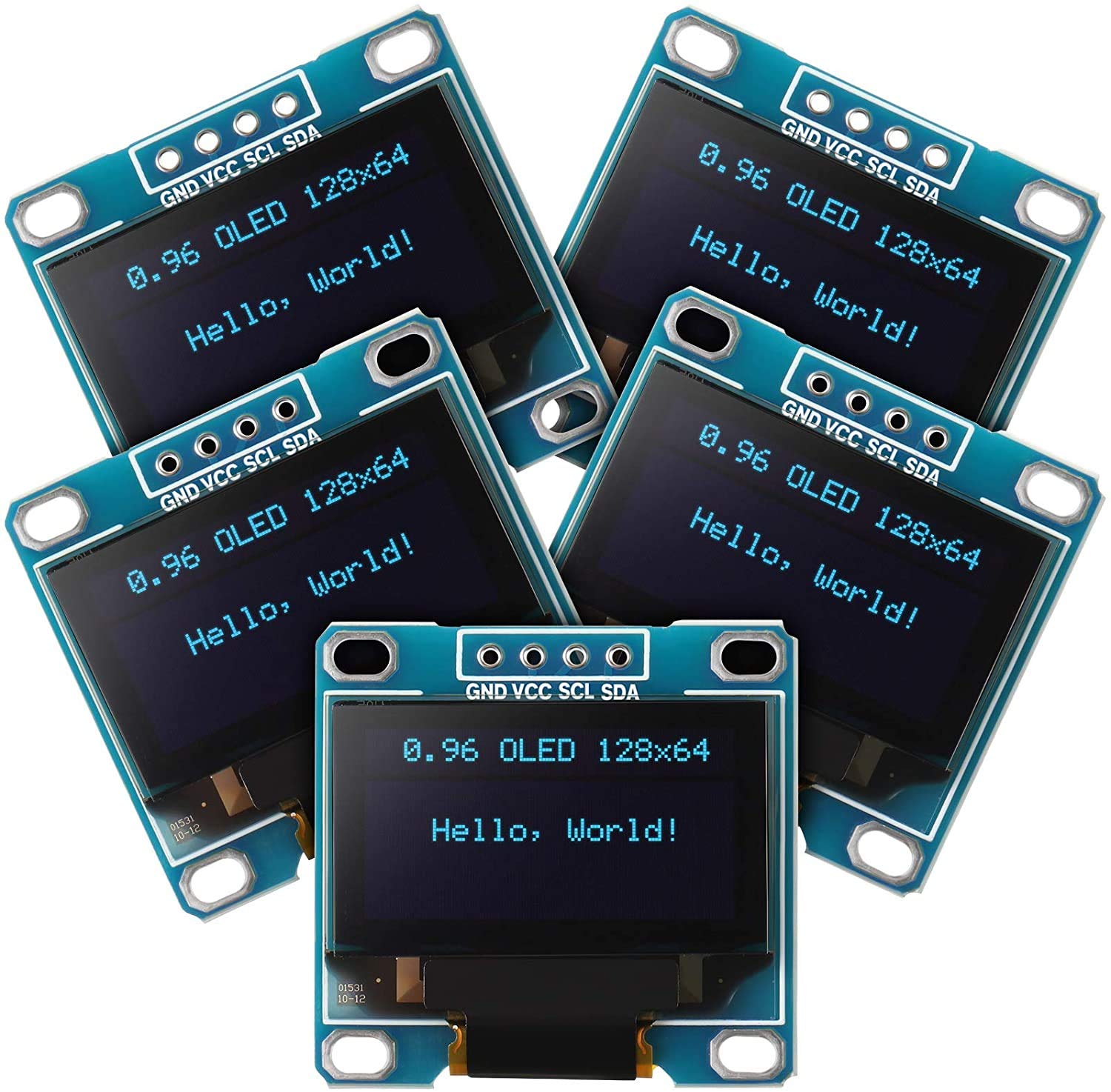 Allianztec 5 Pieces 0.96 Inch OLED Module 12864 128x64 SSD1306 Driver IIC I2C Serial Self-Luminous Display Board Compatible with Arduino Raspberry PI (Blue) (B08VD9SLCN) Amazon Price History, Amazon Price Tracker