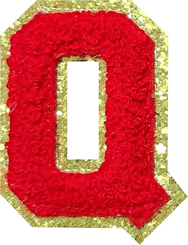 Miniatura 106 de 4 parches de letras de felpilla blanca, parches termo-adhesivas de 2.2", parches de letras de felpilla para ropa (M)