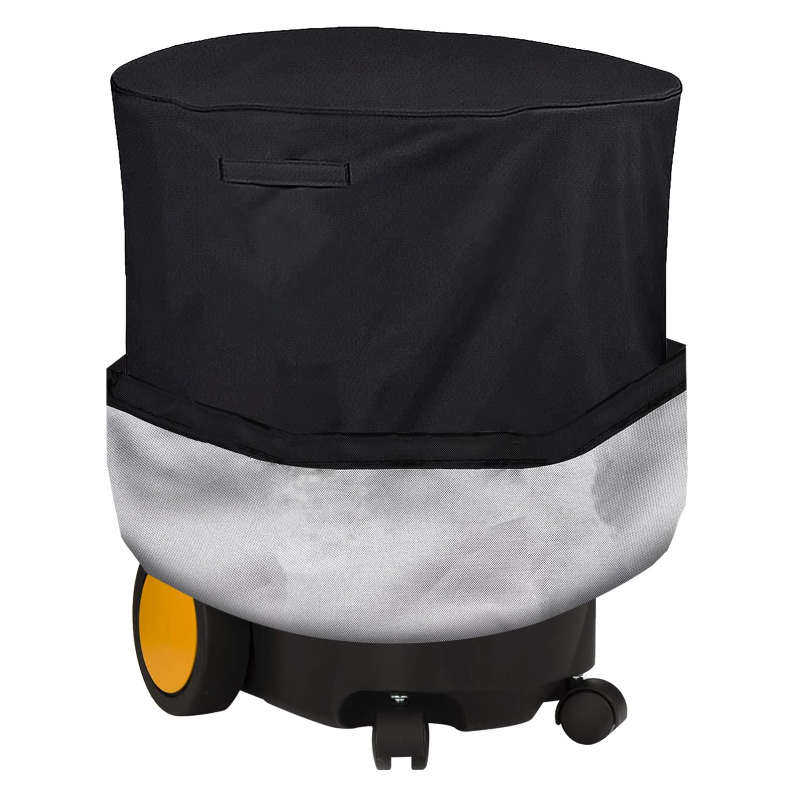 Vkinman Waterproof Wood Chipper Cover Heavy-Duty Wood Chipper Shredder Mulcher Cover 33"x45" Leaf Mulcher Cover, Black