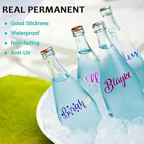 Miniatura 4 de HTVRONT Vinilo metálico rojo permanente, 9 hojas de vinilo permanente metálico mate rojo de 12 x 12 pulgadas, vinilo adhesivo permanente rojo