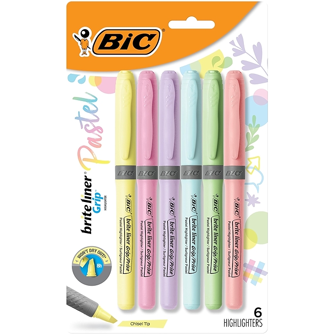 BIC Brite Liner Grip 荧光笔（多色）