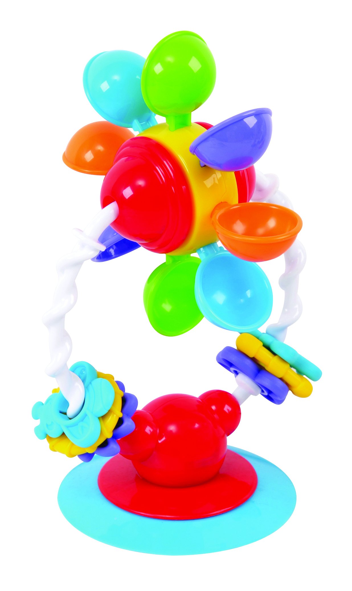 KidSource Whirl Around Spin Toy - Suction Cup Base - Develops Fine Motor Skills for Infants Ages 6 Months Old and Up