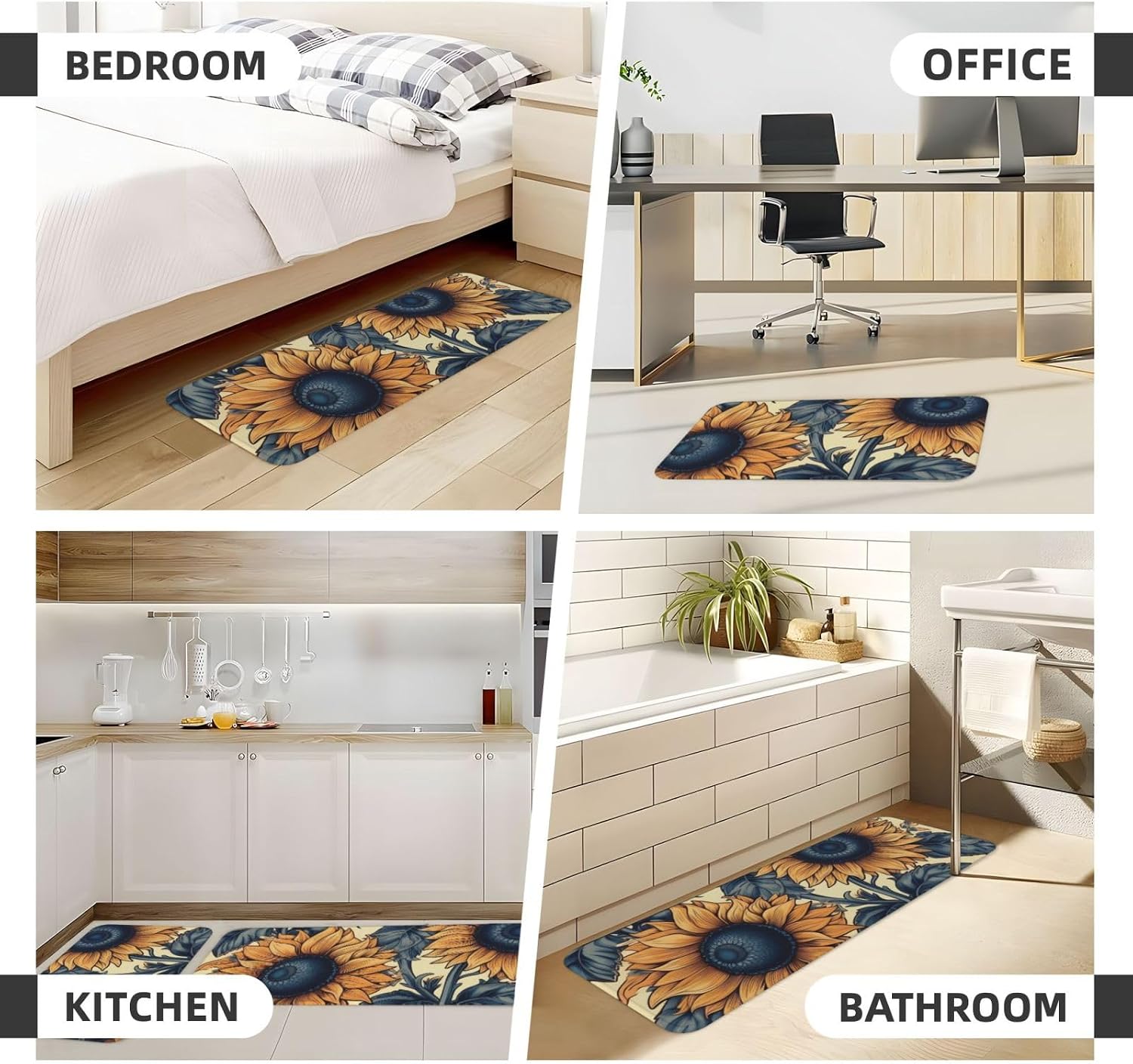Kitchen Rugs Home Decor Kitchen Mats for Floor Anti Fatigue Kitchen Mats