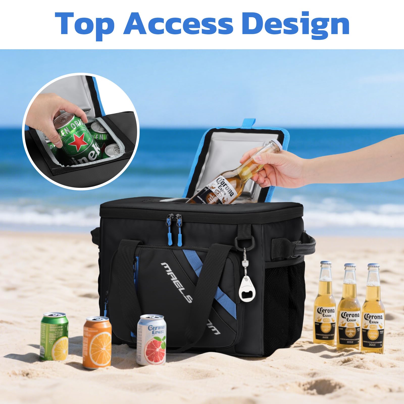 Amazon.com: Maelstrom 30 Can Collapsible Soft Cooler Bag with