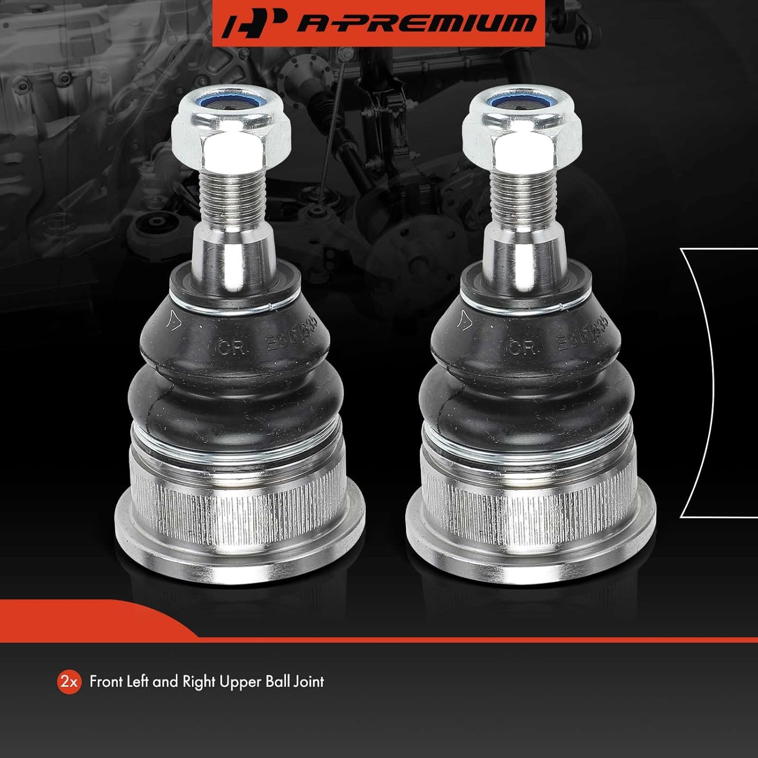 A-Premium 2 x Front Upper Ball Joint, Compatible with Ram 1500 2011-2018, 1500 Classic 2019, 2500 2011-2013, 3500 2011-2012 & Dodge Ram 1500 2006-2008, Ram 2500 2003-2010, Ram 3500 2008-2010