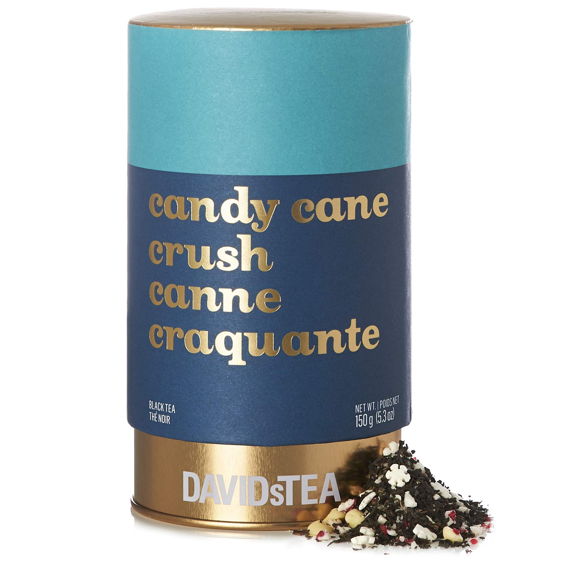 Buy DAVIDsTEA Candy Cane Crush Loose Leaf Tea Mega Tin, Premium Black