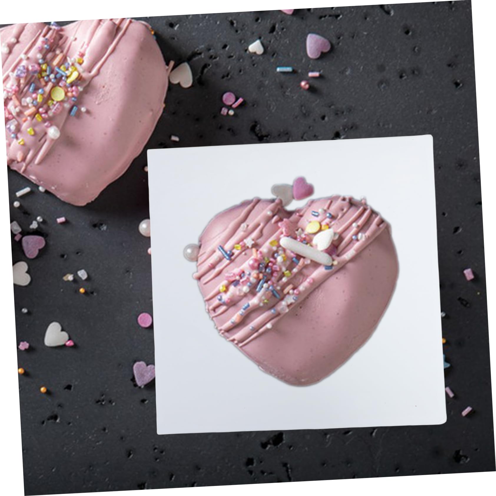 GLEAVI 10stücke Kuchenboden Weiß Quadratisch aus Pappe für Torten und Gebäck Stabile Tortenunterlage als Backzubehör für Hochzeiten und Partys