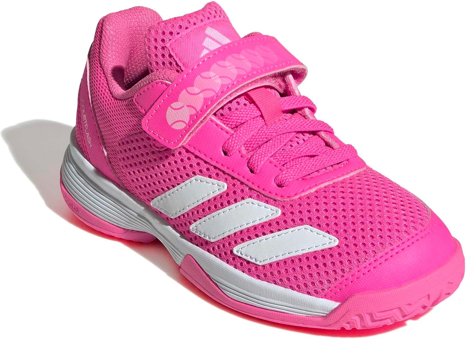 adidas Unisex-Child Courtflash Tennis Shoes (Little Kid/Big Kid)