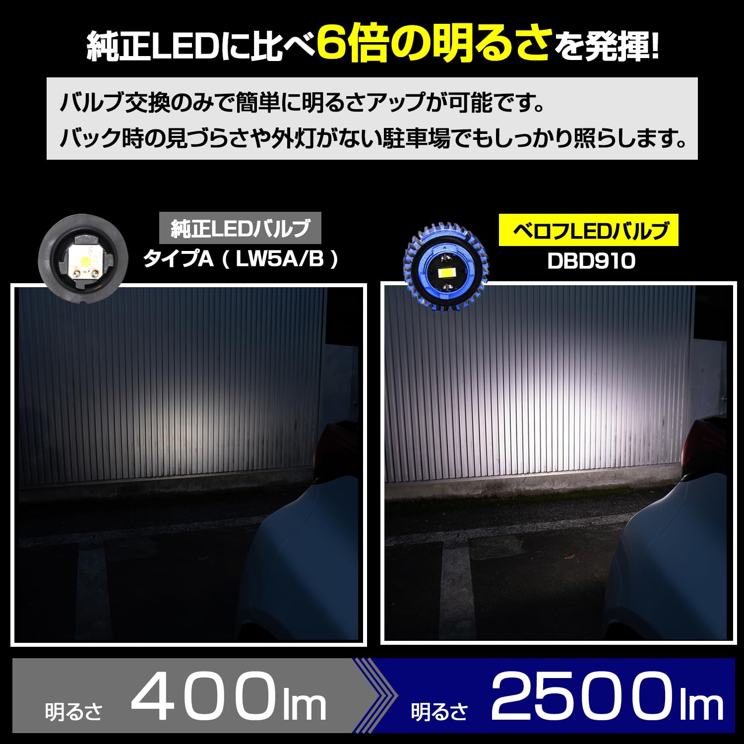 Amazon.co.jp: BELLOF(ベロフ) 純正LEDバック仕様車 バックランプ LED