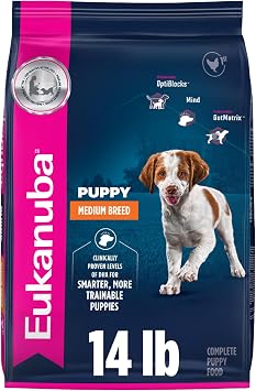Eukanuba Puppy Medium Breed Dry Dog Food, 14 lb Bag