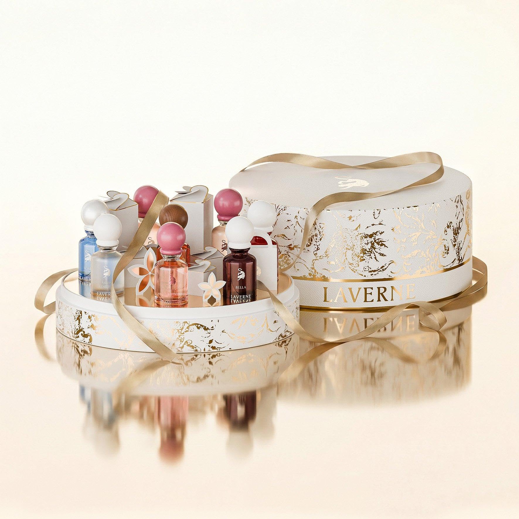 Laverne Perfume package EID DISTRUBUTION 8PCS 10 ML ROUND BOX