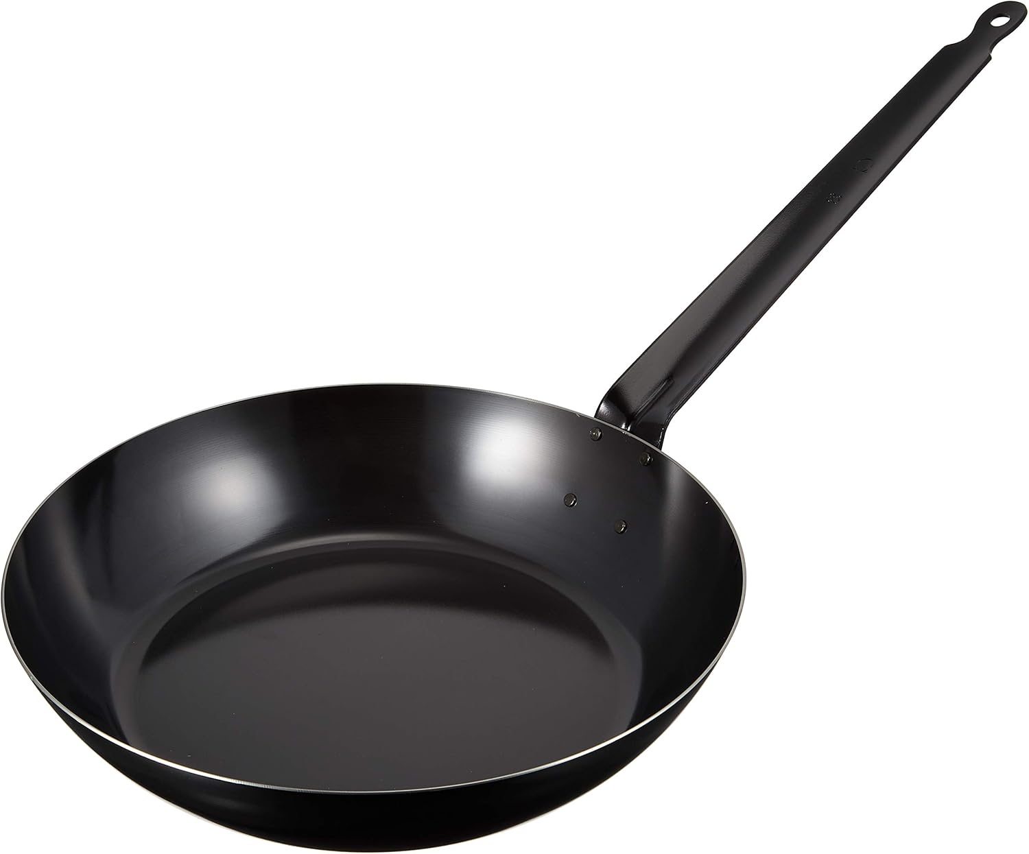 Endoshoji TKG AHL2003 Iron Frying Pan, 14.2 inches (36 cm), Inner Diameter x Depth 14.2 inches (359 x 74 mm), Bottom Diameter 9.8 inches (250 mm), Plate Thickness: 0.09 inches (2.3 mm), Handle Length: