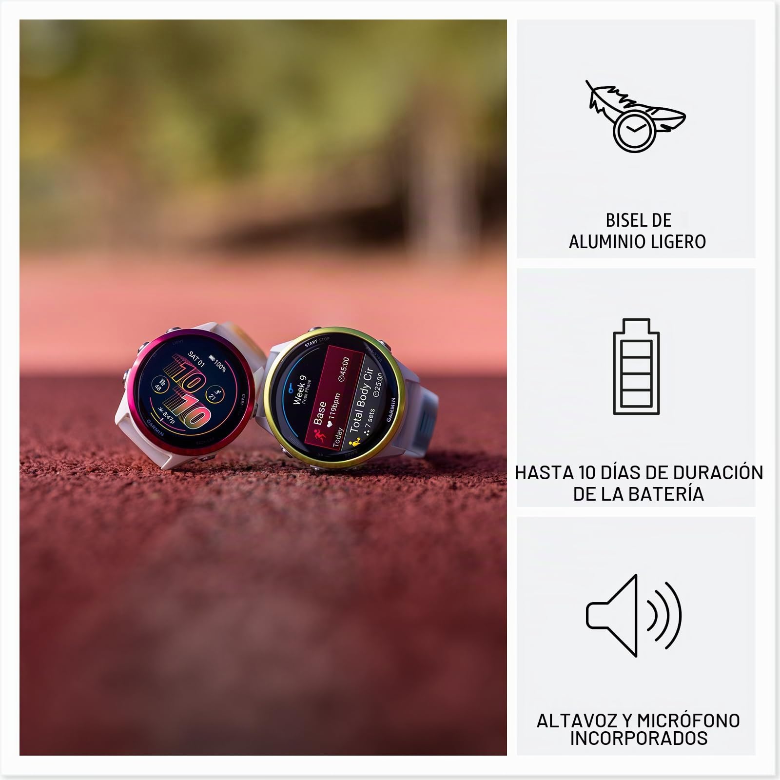 Garmin® Forerunner® 570, 42 mm, Reloj Inteligente avanzado GPS para Correr y triatlón, Pantalla AMOLED, características de Entrenamiento y recuperación, Aluminio Gris Pizarra con Correa Negra | Reloj inteligente GPS avanzado más pequeño para correr y tria