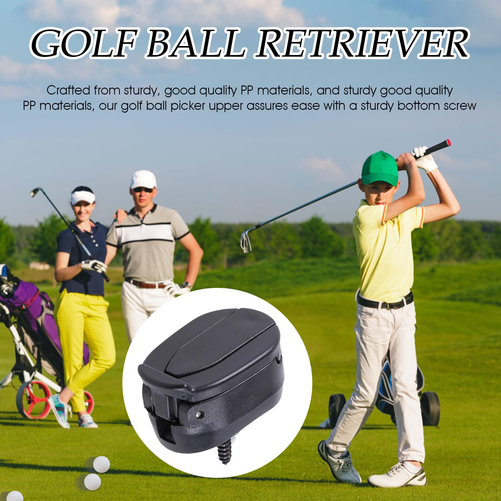 Raccoglitore di palline da golf, raccoglitore professionale per palline da golf, attrezzi da giardinaggio per golfisti