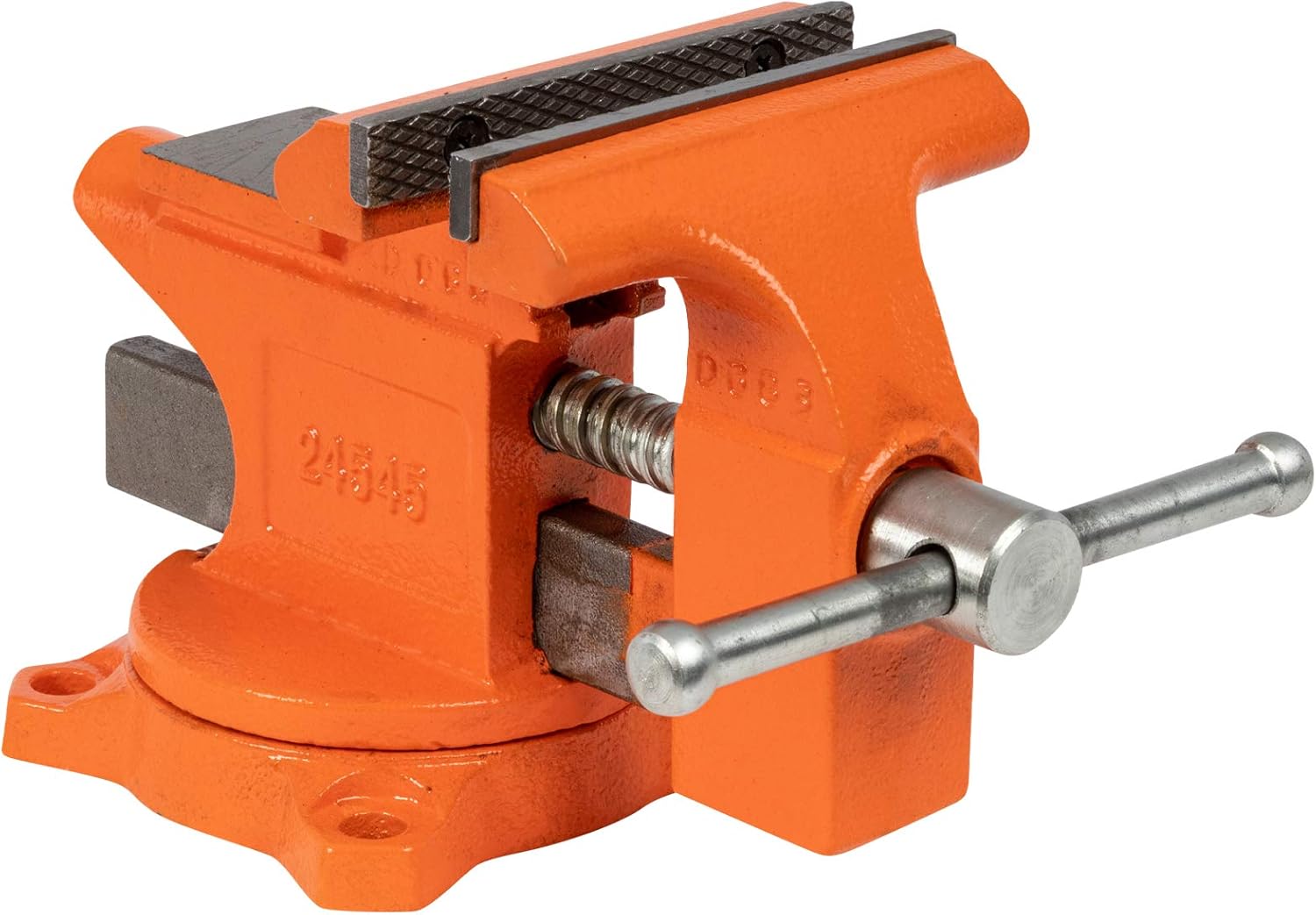 Pony Tools 24545 4-1/2in. Light Duty Bench Vise with Swivel Base, Orange