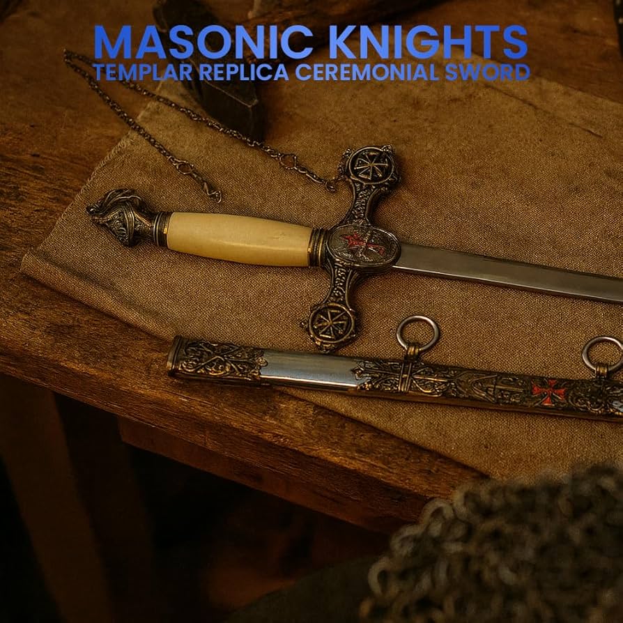 小物 Knights Templar sword chain Knights of St. John Masonic Sword Eagle Guard Chain 37.5