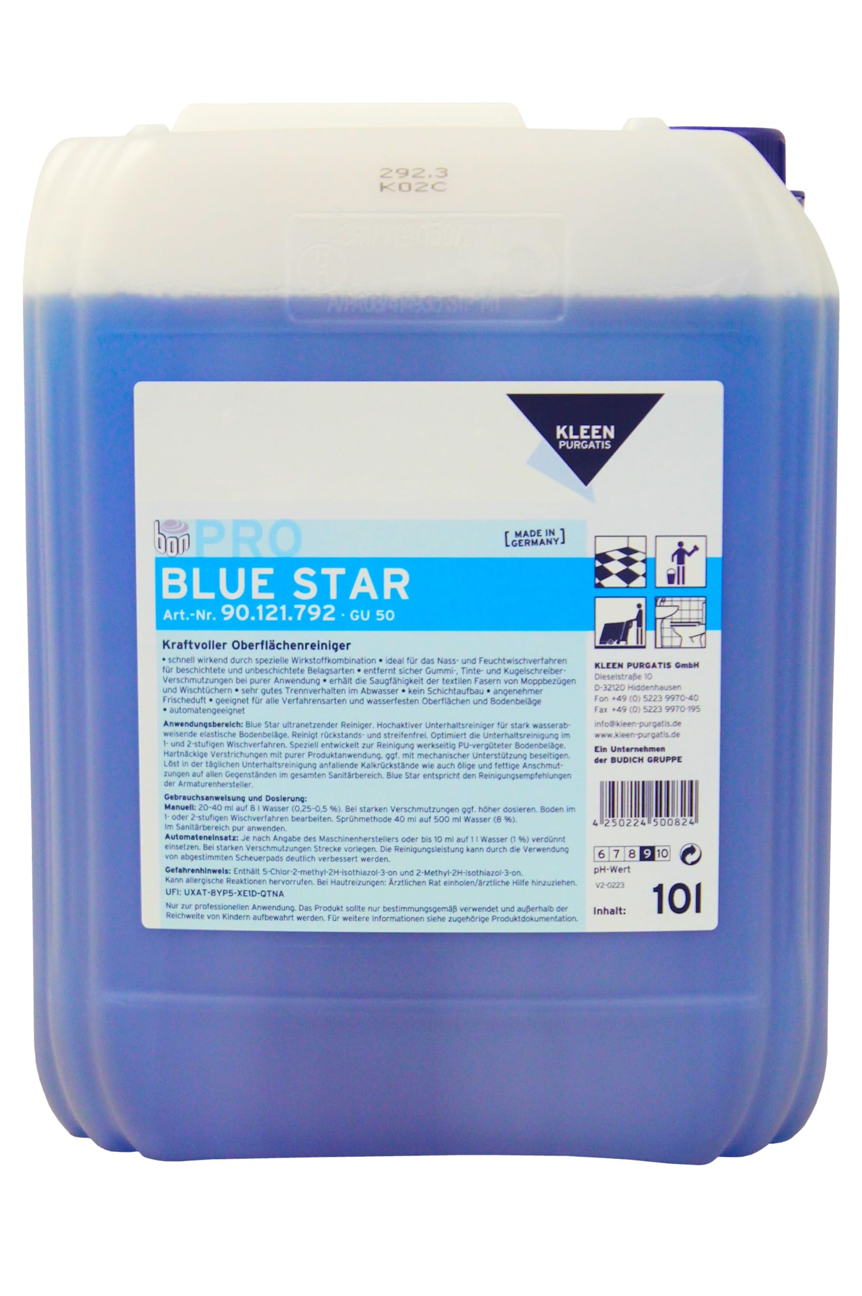 Oberflächenreiniger BLUE STAR - Reiniger - Allzweckreiniger (10 Liter)