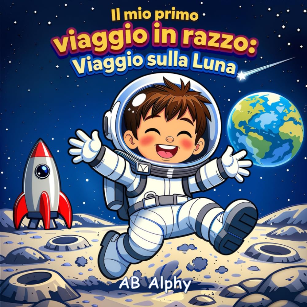 Il mio primo viaggio in razzo: Viaggio sulla Luna: Un’avventura spaziale sulla Luna per piccoli esploratori
