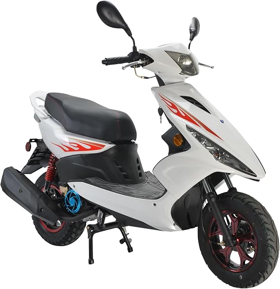Wave 150cc Fully Automatic Gas 150cc Scooter Moped for Youth and Adult 150 cc Adult Bike Street Scooter with 10 inches Aluminum Wheels