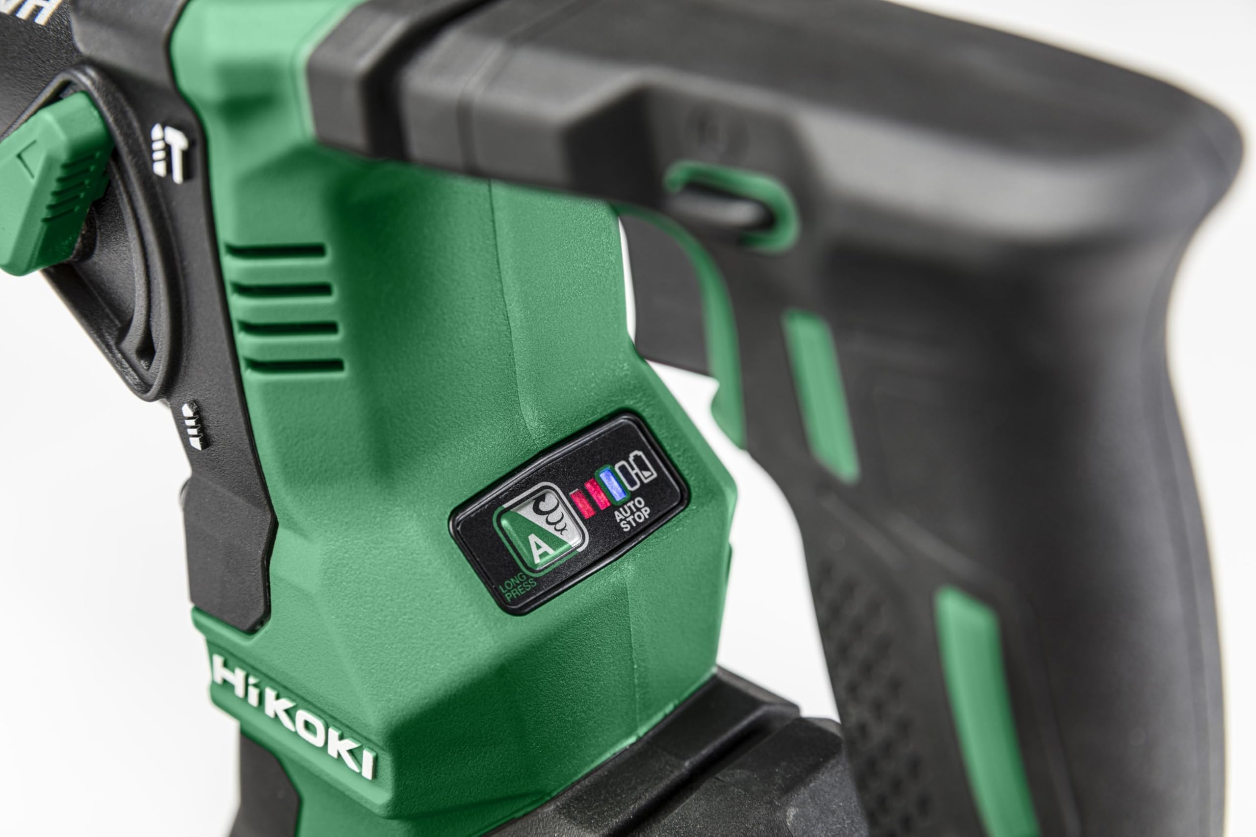 HiKOKI Martello Perforatore a Batteria - 18V, 1,3 Joule - SDS-Plus, Motore Brushless, Tecnologia Anti-Vibrazione, con Impugnatura Aggiuntiva e Valigetta - Ideale per Calcestruzzo, Legno e Acciaio