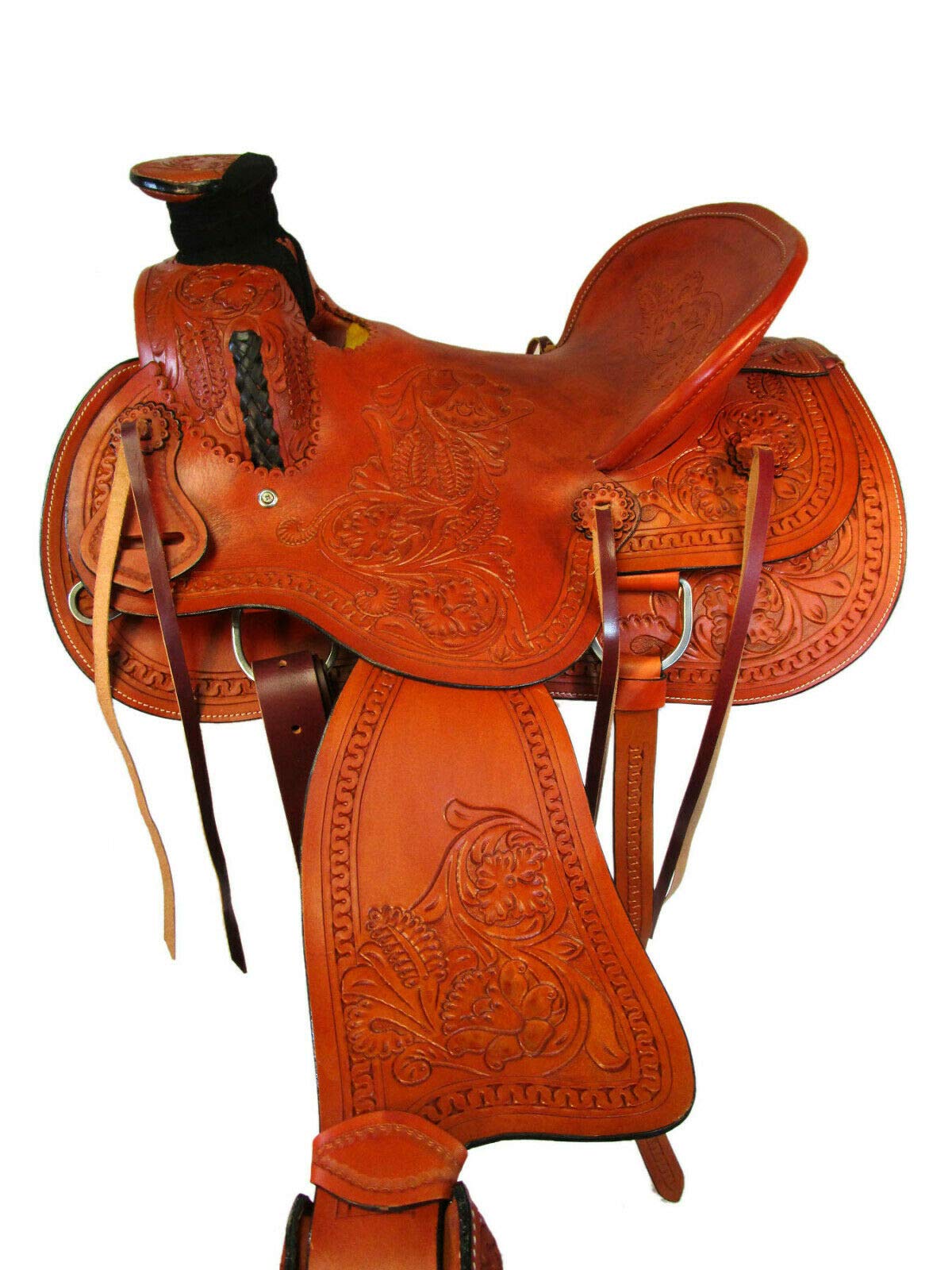 Fourche Wade Tree 8,5 Gullet Western Leather Horse Rough Out Selle