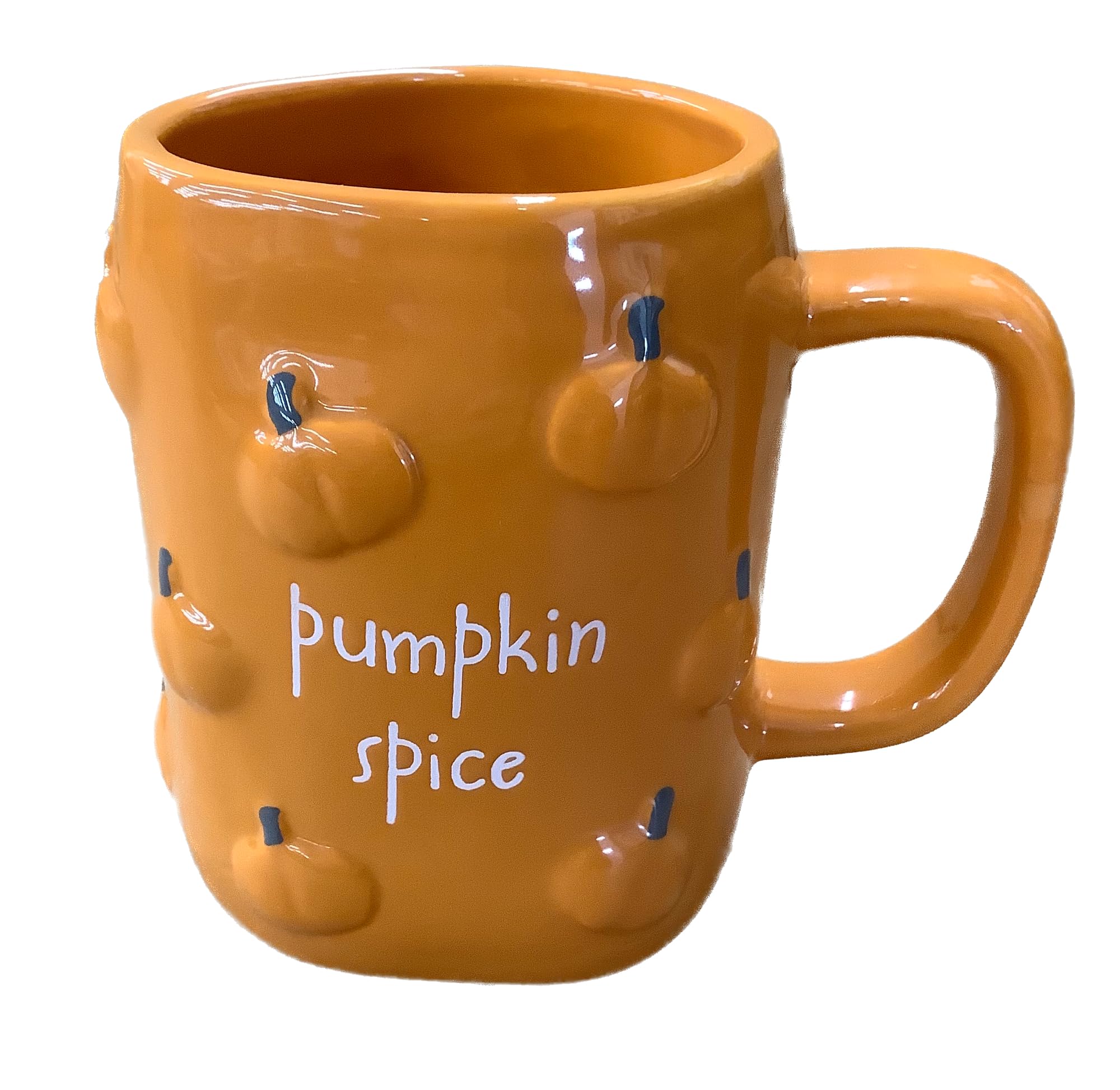 Rae Dunn Fall Coffee Mug, Pumpkin Spice - Pumpkins Allover