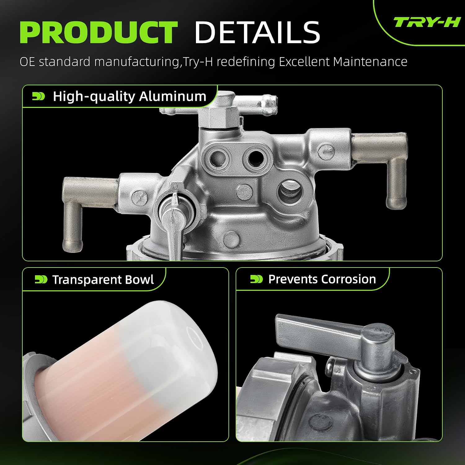 129100-55621 Engine Fuel Filter Fits for Yanmar 4TNE88-RAG2 3TNE84T-FT Komatsu 4D88E-E1FD 4D88E-3D 3D84E-3KB Komatsu Excavators C30MR-1 SK815-5 Replace# 129612-55620 129100-55621