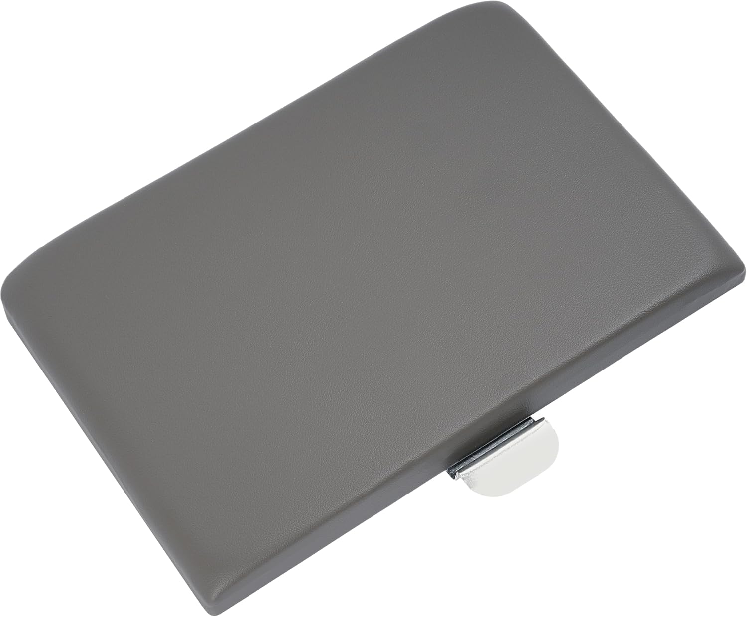 Center Console Lid Compatible with 1999-2010 Ford F-250 F-350 Super Duty Plastic & Aluminium Powder Coated Dark Gray