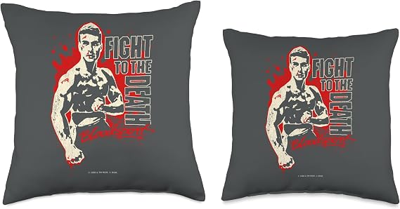 Bloodsport Death Throw Pillow, 16x16, Multicolor