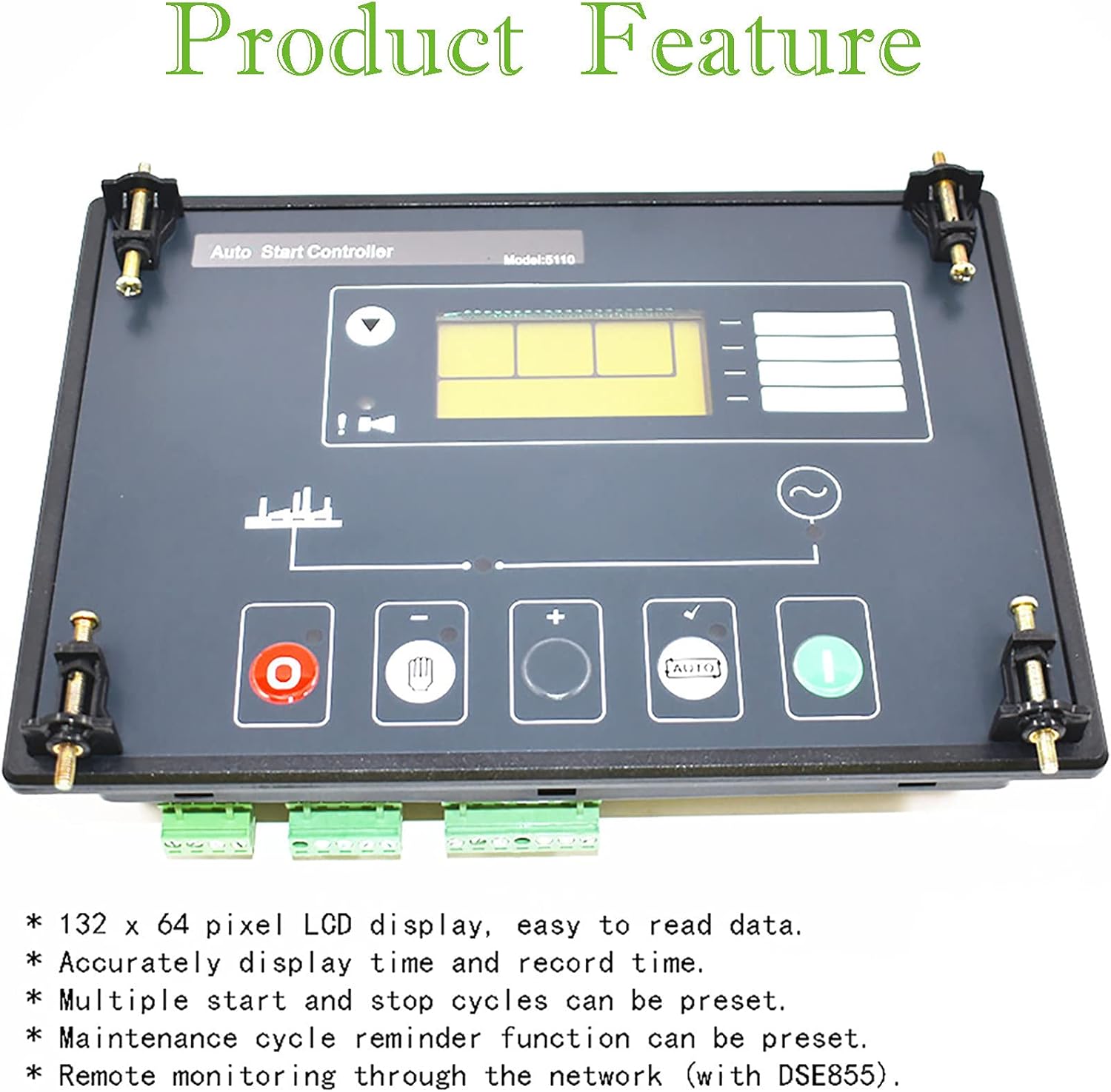 marddpair DSE5110 Generator Control Panel Intelligent 132 x 64 Display Electronic Generator Controller