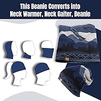 Vista 5 de Baby Alpaca Alpaca Neck Warmer, Unisex Winter Warm Hat, Multipurpose Headwear, Neck Gaiter Scarf, Soft Warm