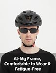 PUKCLAR Mens Driving Sunglasses Polarized Sports Sunglasses Al-Mg Metal Frame Cycling Fishing Golf Goggles