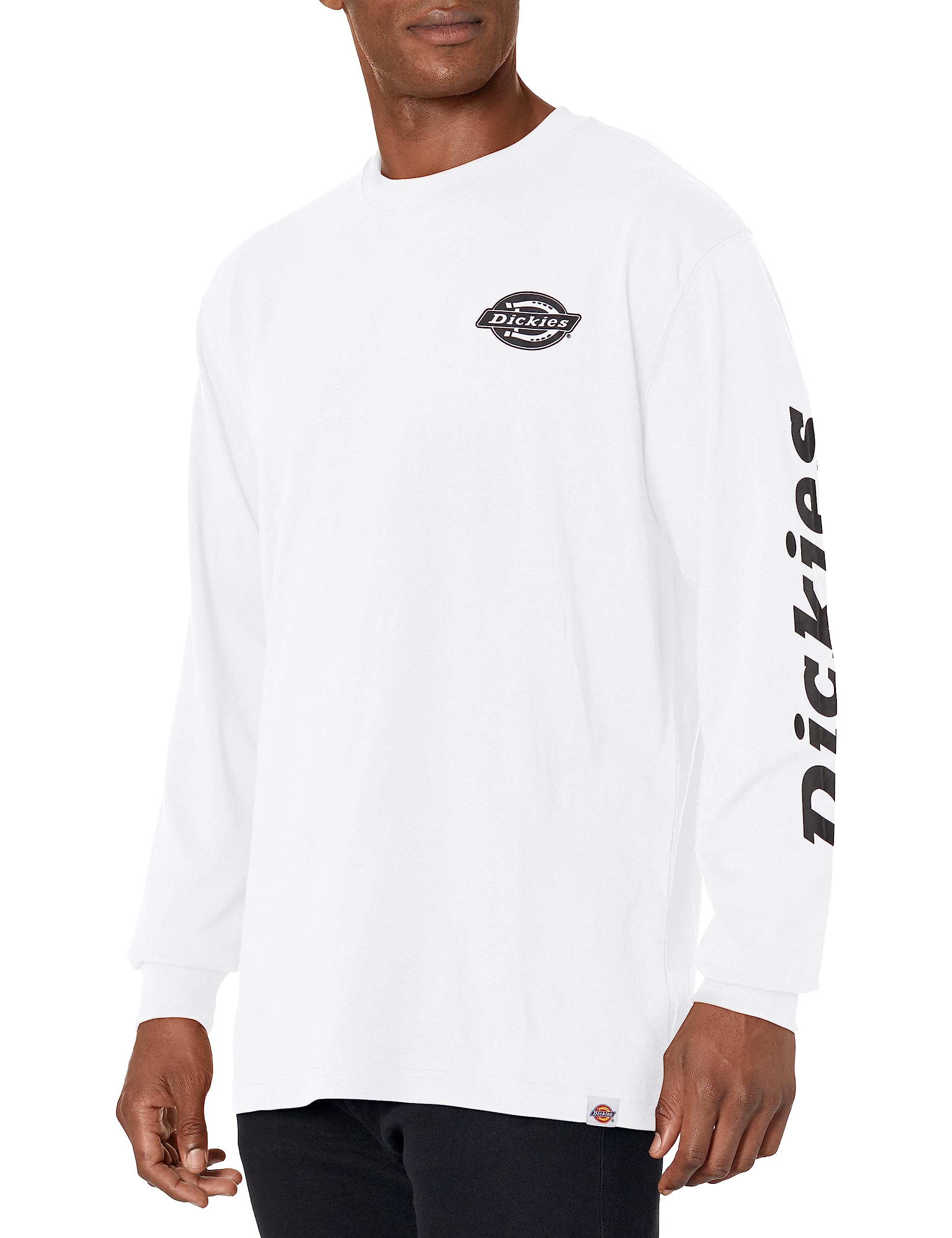Dickies Mens Long Sleeve Heavyweight Logo T-Shirt