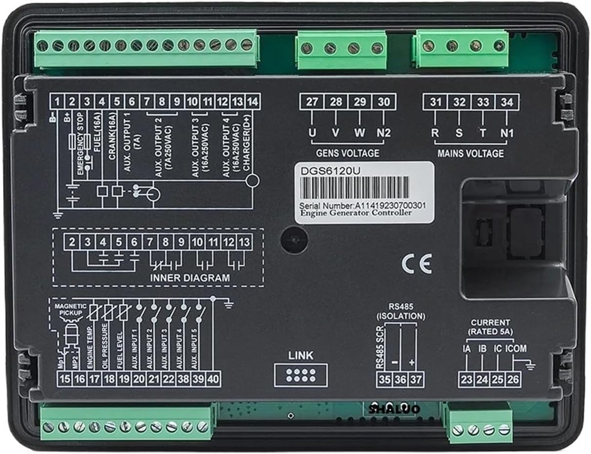 6110U 6120U Diesel Generator Controller AMF Auto Start Stop Control Module Panel Generator Parts Replace Smartgen HGM6120N(6120U)