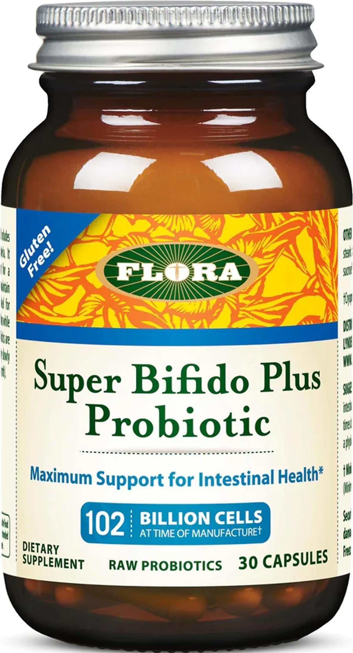 FloraHealth Super Bifido Plus Probiotic, 8 Strains, 102B CFU, 30 Veg Caps