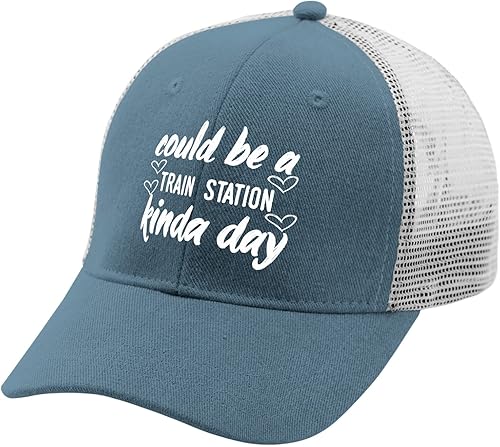 Miniatura 2 de Hat Could be a Train Station Kinda Day Dad Hat for Men Funny Denim Dad Hat Adjustable
