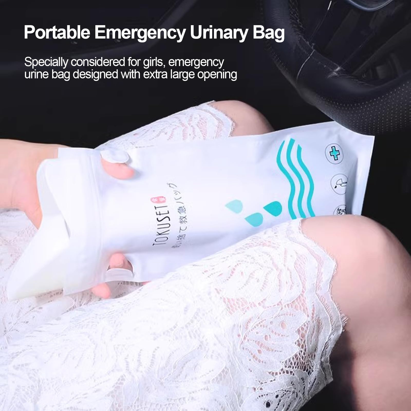 Sacche per Urina Monouso, 750ml, Sacchetti Portatili per Pipì, Sacchetti per Vomito di Emergenza, Unisex, per Campeggio, Viaggio su Strada, Ingorghi, Gravidanza(40pcs)