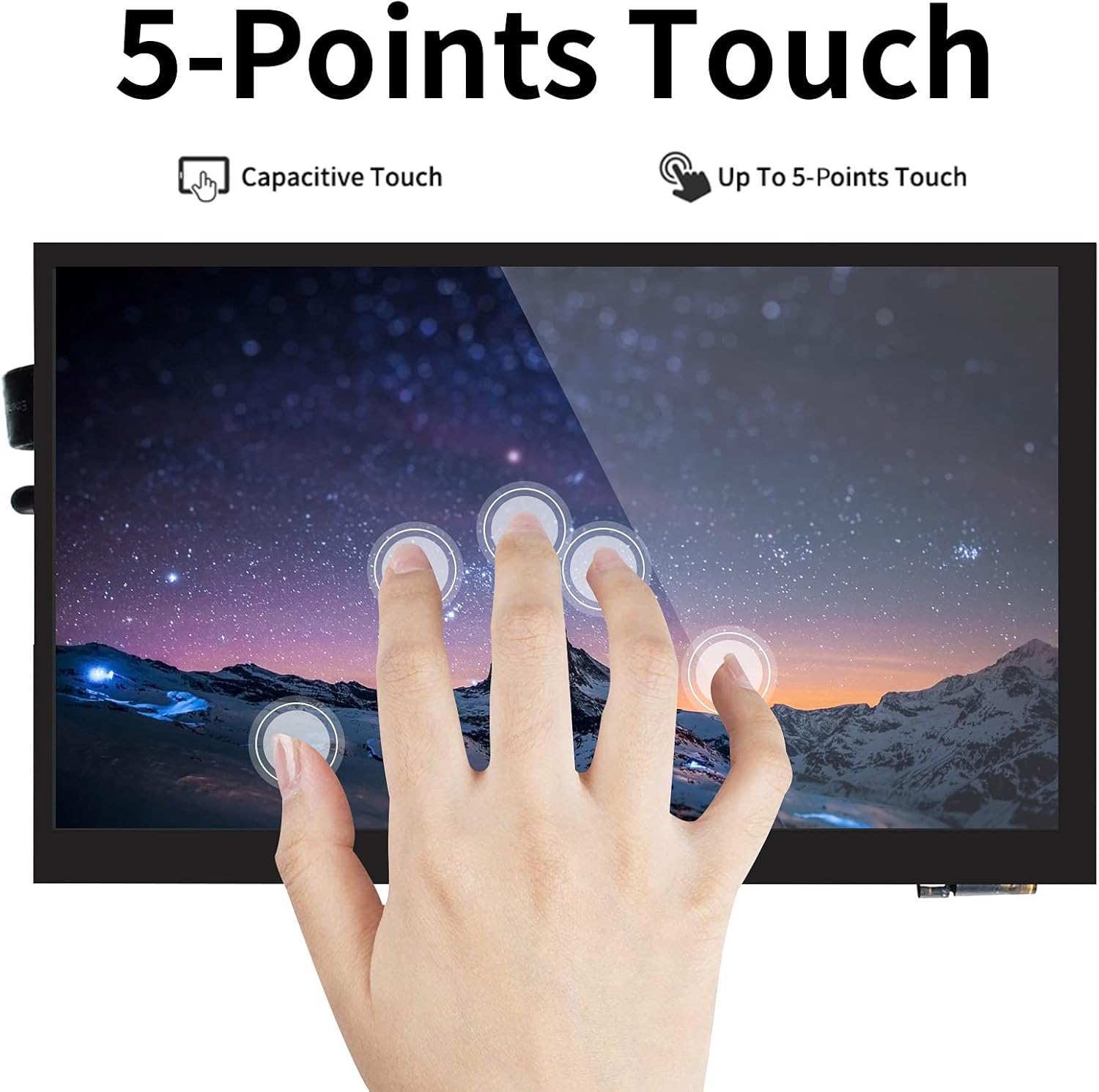 Ingcool 7 inch Capacitive Touch Screen IPS Screen Display 1024×600 ...