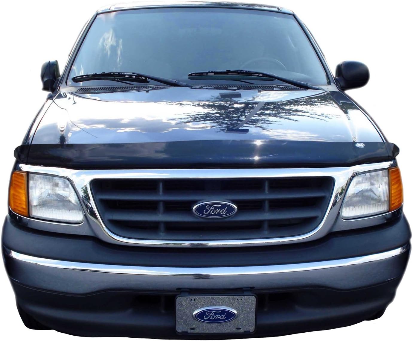 Auto Ventshade [AVS]Bugflector II / Hood Shield | 1997 - 2003 Ford F-150 & F-250, 1997 - 2002 Expedition, High Profile - Smoke, 1 pc. | 25513