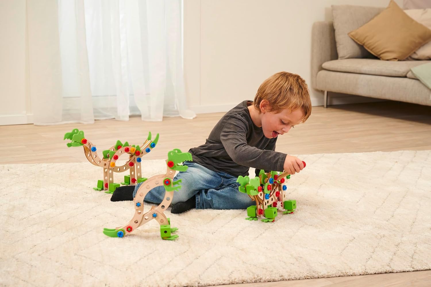 Eichhorn 100039201 EH Constructor, Dinosaur, Multicoloured