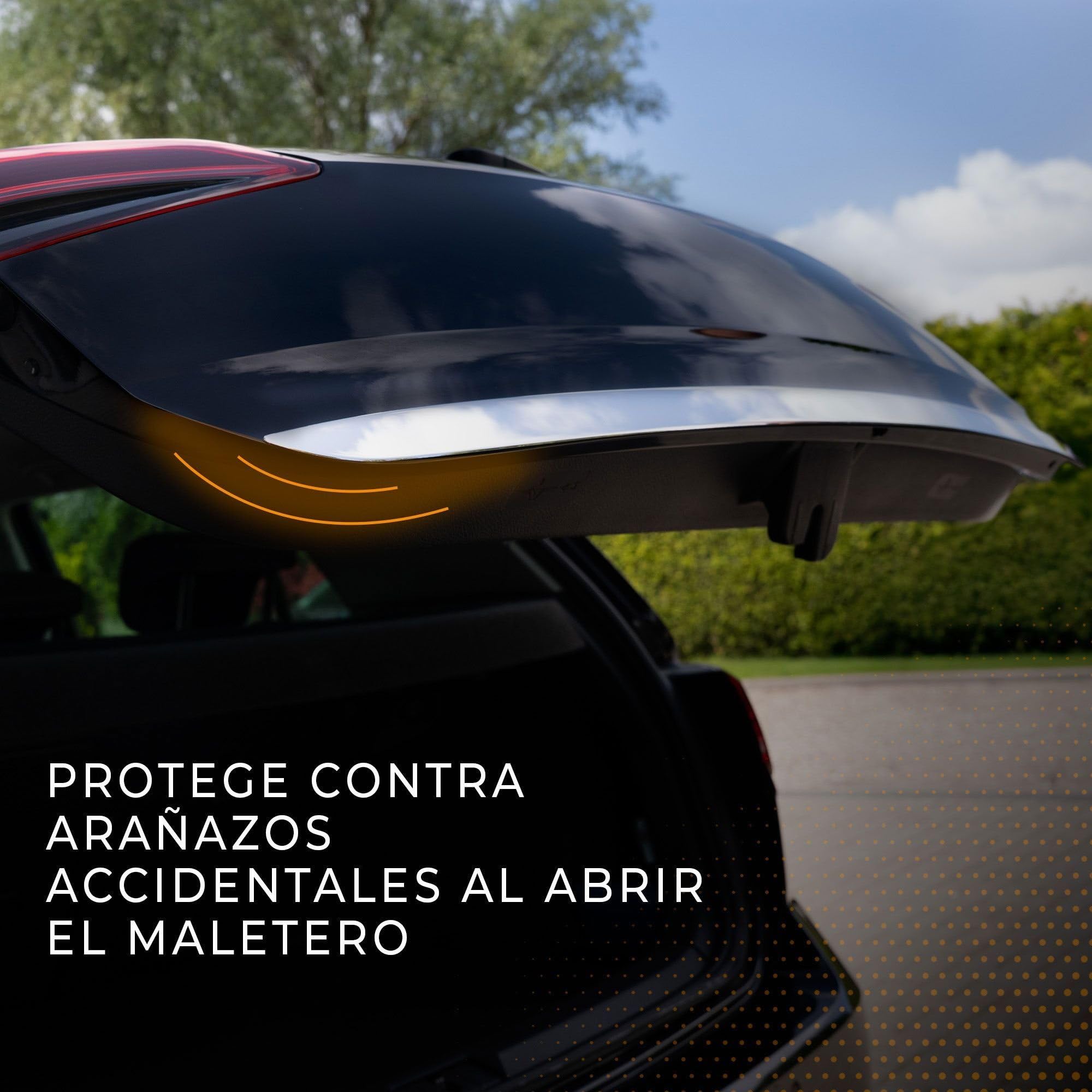 CHROMEMASTER | Moldura para Puerta Trasera del Maletero Compatible con Nissan Qashqai 2014-2021 | Embellecedor del Portón Trasero del Coche Protege la Pintura de Arañazos y Daños