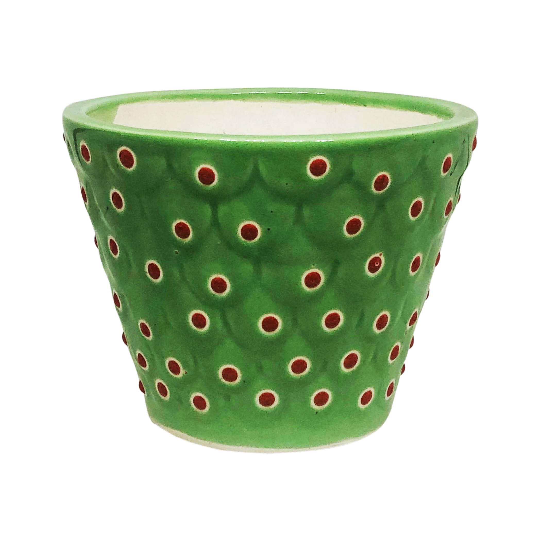 SHOPMEFAST Ceramic Planter Pot Indoor Ourdoor Plants,Home and Garden Decor, Decorative Succulents Pot (Size : 5 Inches) (Green) (B0CCP2YZLD) Amazon Price History, Amazon Price Tracker
