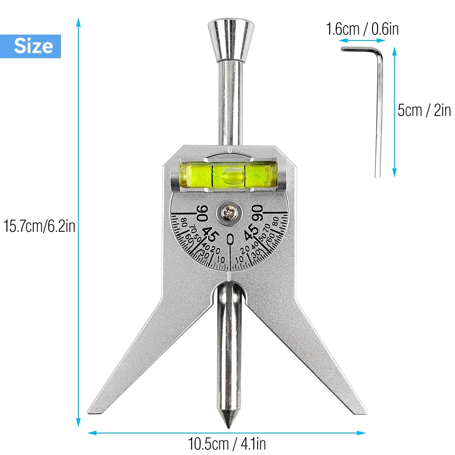 Pipe Center Finder Punch Tool and Marker Tool for Pipes 1/2" and Larger, Pipe Locator Level, Flange Wizard Center Finder - Upgraded Design for Accurate Pipe Diameter Measurement and Marking — Amazon image 2