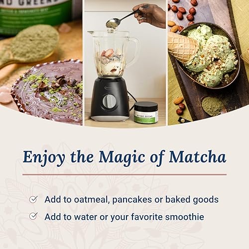 Miniatura 2 de Live Conscious Beyond Greens - Superalimento concentrado en polvo, sabor matcha con clorella, equinácea, probióticos para apoyo inmunológico y