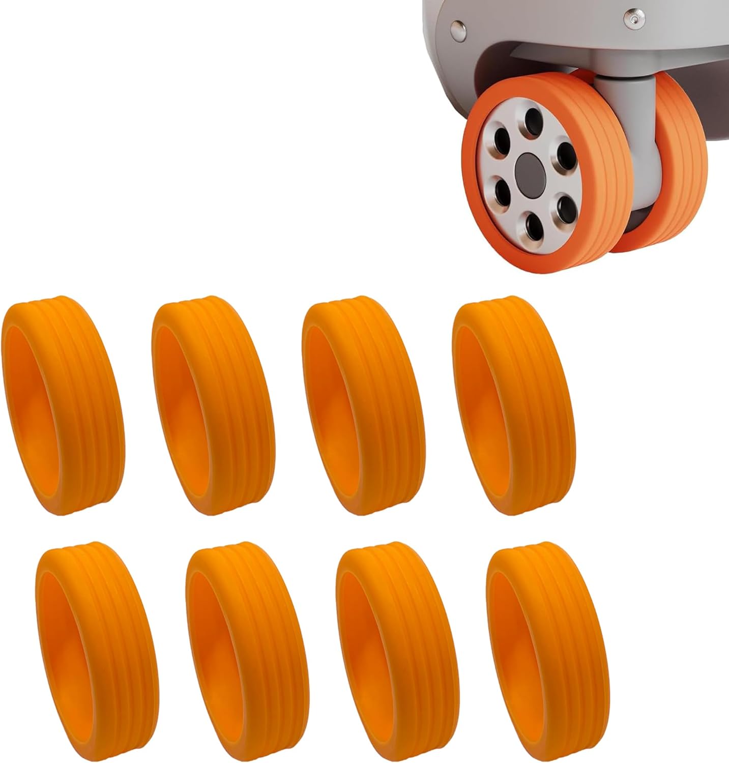 ZLMC 8PCS Luggage Wheel Covers Carry on Luggage Wheel