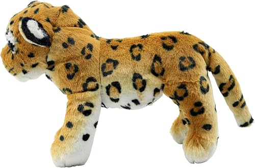 Animales de Peluche Guepardo de pie Juguetes de peluche Leopardo 10 pulgadas (marrón)