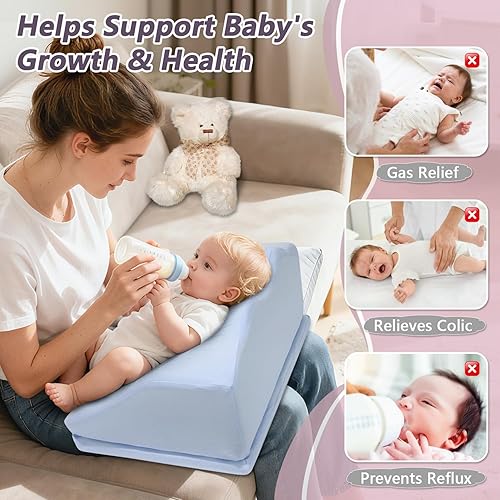 Miniatura 5 de Almohada para el tiempo de barriga, alivio de cólicos y gases para recién nacidos, apoyo para el tiempo de barriga para bebés, apoyo de hombro,