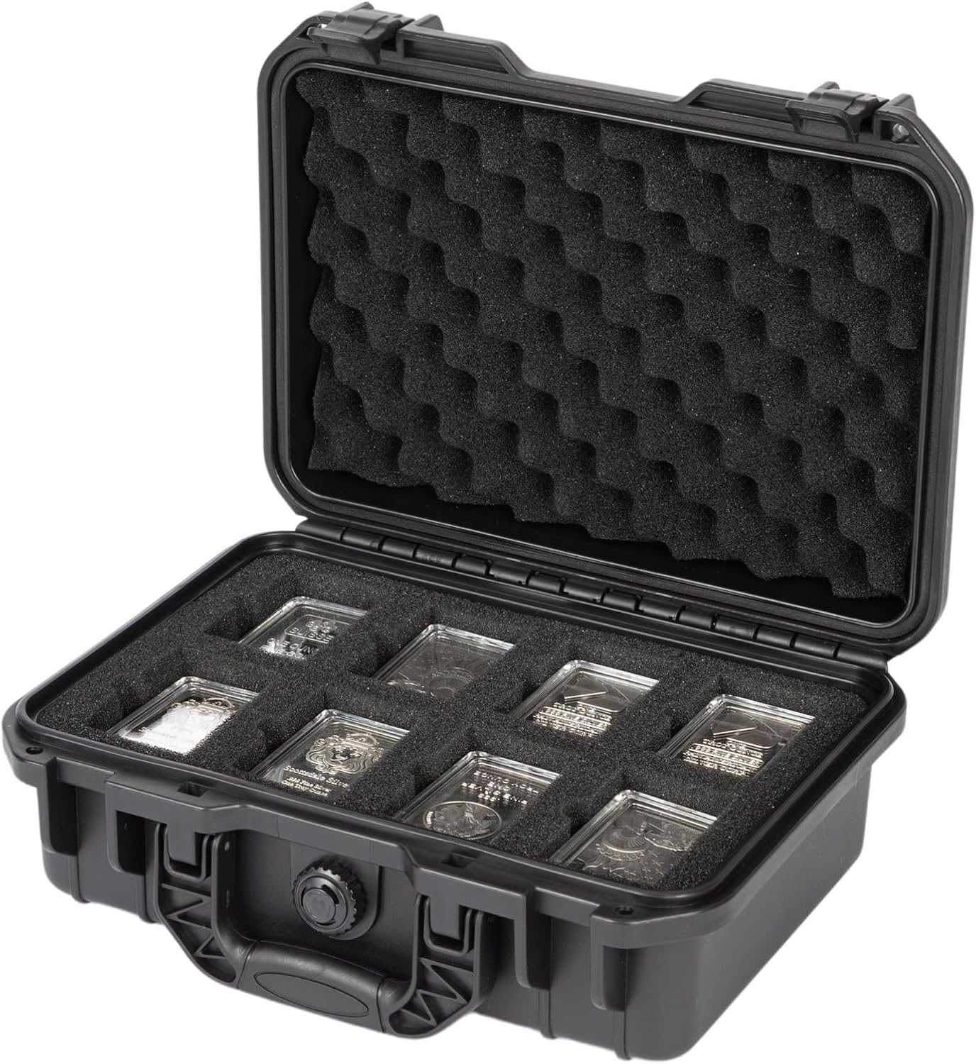 Estuche rígido para barras de plata de 1 oz con cápsulas miniatura 1