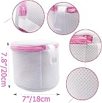 Mesh Laundry Bags for Delicates with Premium Zipper, Lingerie Bags for Laundry, Travel Storage Organize Bag, Clothing Washing Bags for Blouse, Hosiery, Stocking, Underwear, Bra (6Packs)