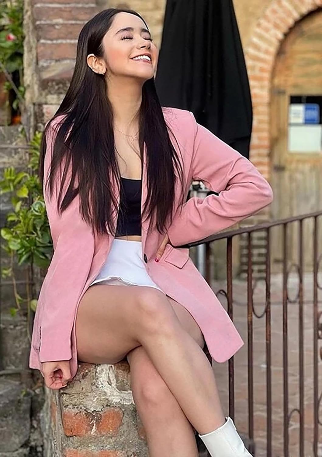 Febriajuce Women's Casual Long Sleeve Lapel Oversized Button Work Office Blazer Suit Jacket - Image 4